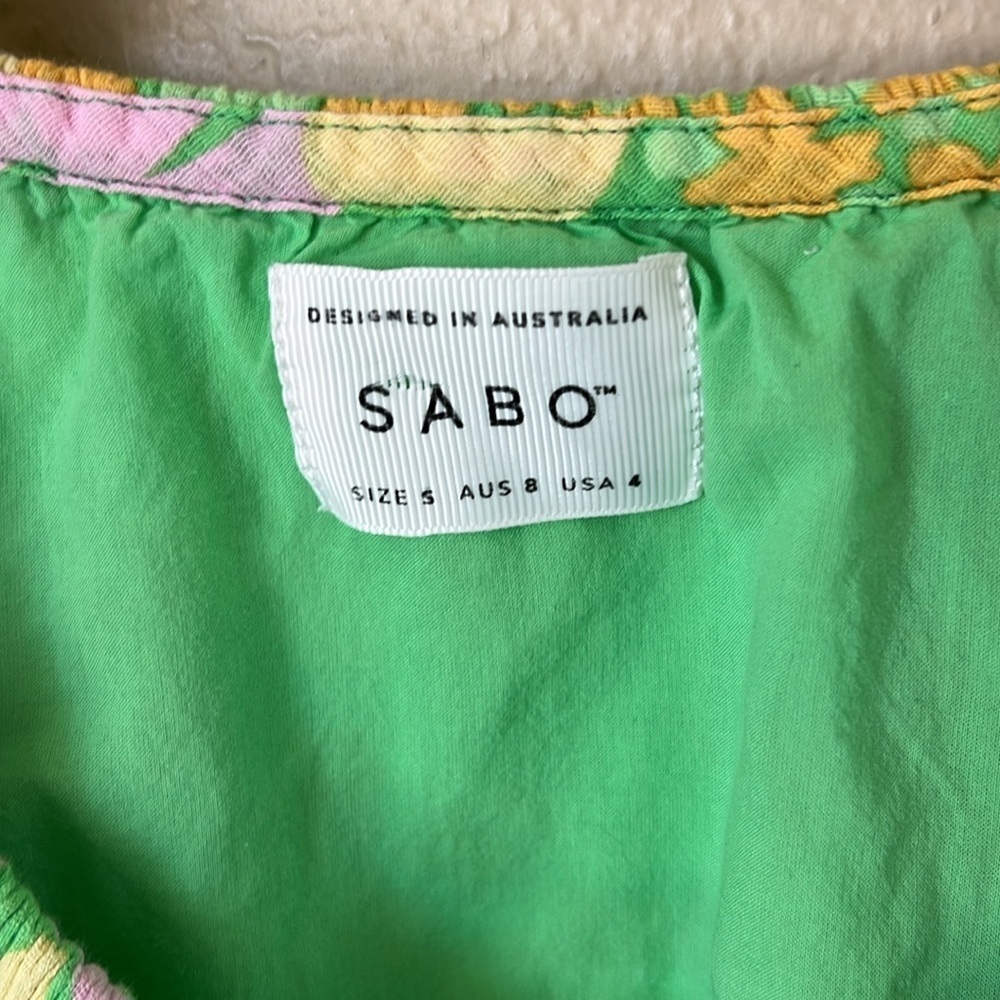 SABO Milo green floral cut out mini dress - Picture 8 of 13